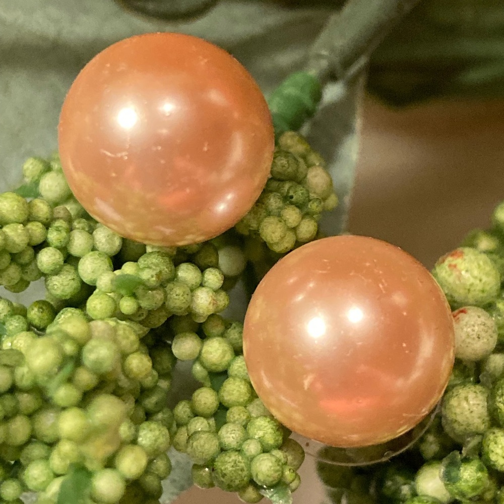 Kenneth Jay Lane Pink Pearl Stud Earrings